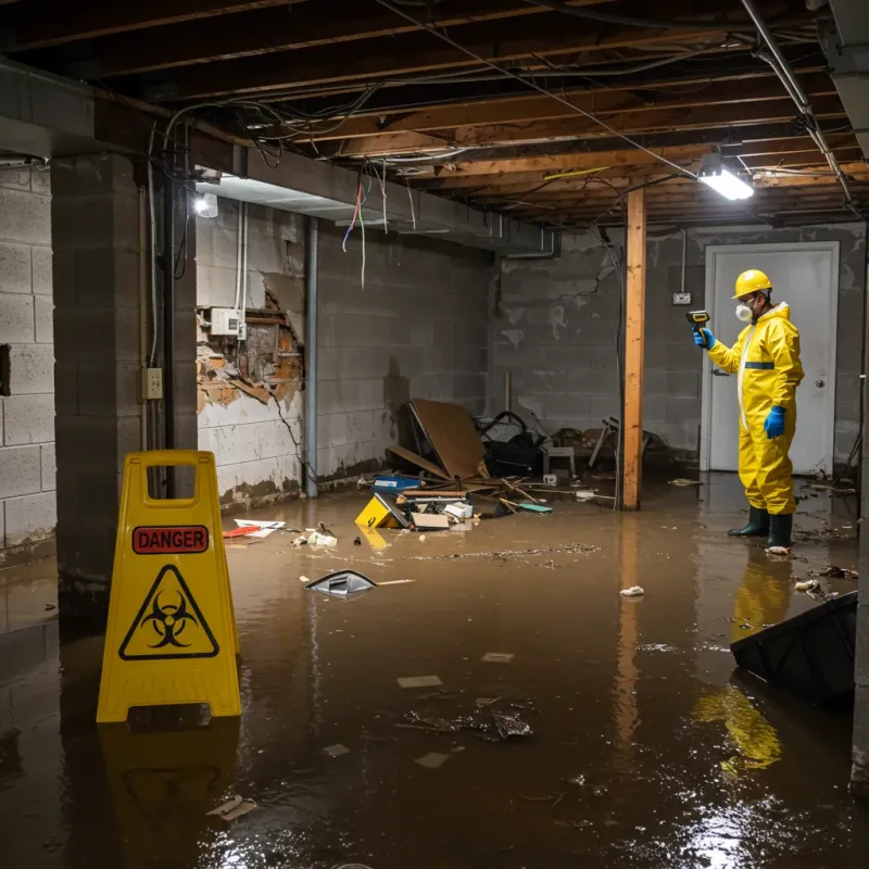 Flooded Basement Electrical Hazard in Waimalu, HI Property